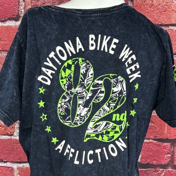 Affliction Daytona Women’s Graphic Baby Tee -Size: XL - NWT - Picture 10 of 12